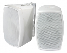 SPK30W - 30W 100V/8ohm Indoor / Outdoor Cabinet Speakers, White (PAIR)