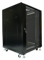 WMC02-1-15U - 15U high 19" AV Rack Cabinet with Locking Glazed Door