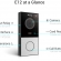 E12W - Smart Doorbell with 1 Call Button - Camera, RFID, BLE, Wifi, Surface Mount